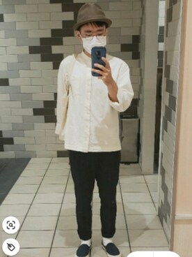 Uniqlo ユニクロ のスラックス ブルー系 を使ったメンズ人気ファッションコーディネート Wear