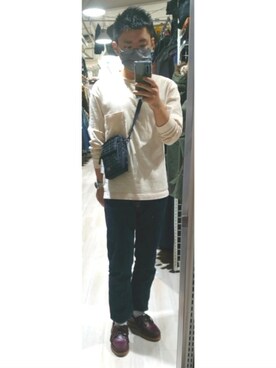 「Atlantic Works（アトランティックワークス）のアイテム」を使った、🌟ぴかちゃん🌟低身長さん（メンズ・166cm）の秋コーディネート