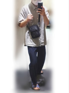 「SHARE PARK（シェアパーク）のアイテム」を使った、🌟ぴかちゃん🌟低身長さん（メンズ・166cm）の夏コーディネート