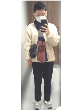 「LACOSTE（ラコステ）のアイテム」を使った、🌟ぴかちゃん🌟低身長さん（メンズ・166cm）の秋コーディネート