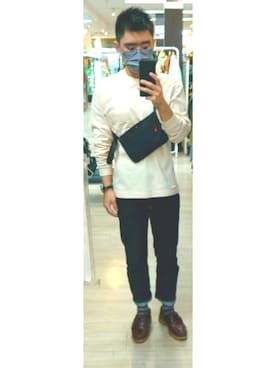 「Atlantic Works（アトランティックワークス）のアイテム」を使った、🌟ぴかちゃん🌟低身長さん（メンズ・166cm）の秋コーディネート