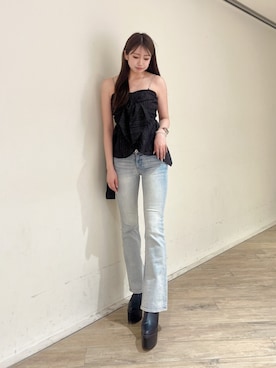 「GYDA（ジェイダ）のアイテム」を使った、Miuさん（レディース・165cm）の夏コーディネート