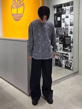 「Timberland（ティンバーランド）の長袖 サーマル ユニセックス（Tシャツ/カットソー、ブラック系）」を使った、YRさん（メンズ・173cm）の秋コーディネート
