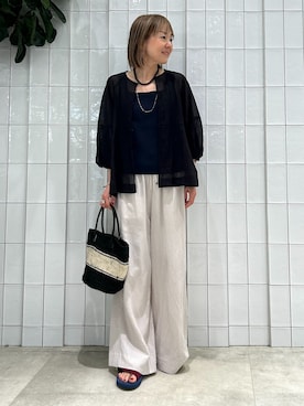 「Simplicite（サンプリシテ）のアイテム（バッグ）」を使った、suuさん（レディース・158cm）の春コーディネート