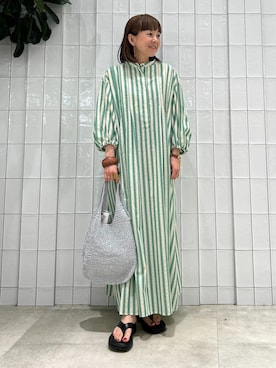 「MIAN （ミアン）のアイテム」を使った、suuさん（レディース・158cm）の夏コーディネート