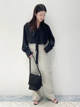 「Lilas（リラ）のアイテム」を使った、mayukoさん（レディース・153cm）の春コーディネート