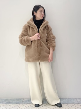 「Lilas（リラ）のアイテム」を使った、mayukoさん（レディース・153cm）の冬コーディネート
