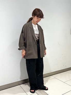 「LAYAS（レイヤーズ）のアイテム」を使った、chiakiさん（レディース・158cm）の夏コーディネート