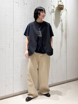 「JOURNAL STANDARD LUXE（ジャーナルスタンダード　ラックス）のアイテム」を使った、N.Hさん（レディース・162cm）の夏コーディネート