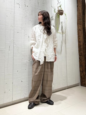 「JOURNAL STANDARD LUXE（ジャーナルスタンダード　ラックス）のアイテム」を使った、N.Hさん（レディース・162cm）の夏コーディネート