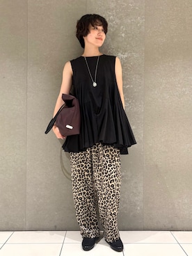 「SLOBE IENA」｜Yumikaさん（レディース・162cm）の夏コーディネート