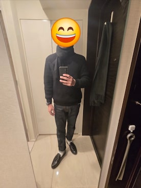 「BATONER（バトナー）のアイテム」を使った、simさん（メンズ・171cm）の冬コーディネート