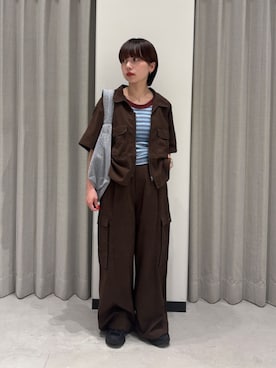 「Edith A．Miller（エディスエーミラー）のアイテム」を使った、黒田祥子さん（レディース・148cm）の夏コーディネート
