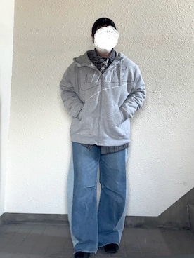 「NIKE（ナイキ）のアイテム（パーカー）」を使った、oimoluv18さん（レディース・155cm）の冬コーディネート