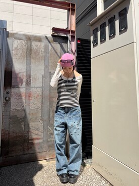 「WHO'S WHO gallery（フーズフーギャラリー）のアイテム（トップス、その他）」を使った、hanaさん（レディース・155cm）の春コーディネート