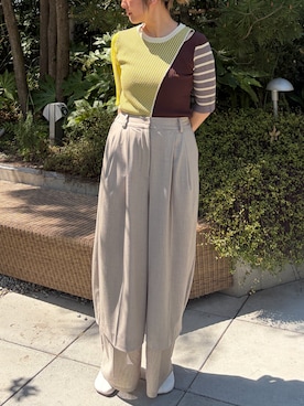 「AULA AILA（アウラアイラ）のアイテム」を使った、AULA AILAさん（レディース・165cm）の春コーディネート