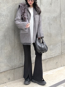 AULA AILAさん（レディース・158cm）の冬コーディネート