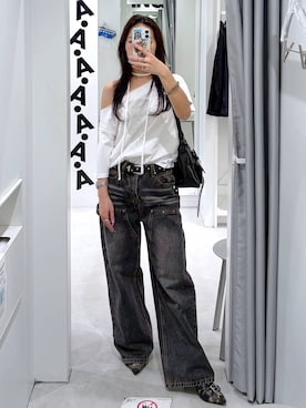 「3.3 Field Trip （3.3フィールドトリップ）のアイテム」を使った、あいさん（レディース・159cm）の春コーディネート