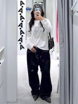「ALAND（エーランド）のアイテム」を使った、あいさん（レディース・159cm）の夏コーディネート