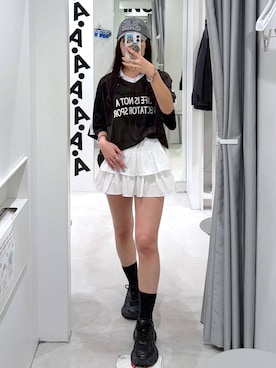 「3.3 Field Trip （3.3フィールドトリップ）のアイテム」を使った、あいさん（レディース・159cm）の春コーディネート