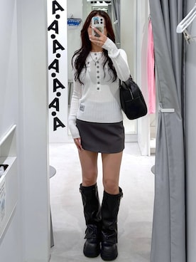 「3.3 Field Trip （3.3フィールドトリップ）のアイテム」を使った、あいさん（レディース・159cm）の夏コーディネート