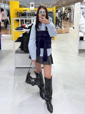 「ALAND（エーランド）のアイテム」を使った、あいさん（レディース・159cm）の春コーディネート