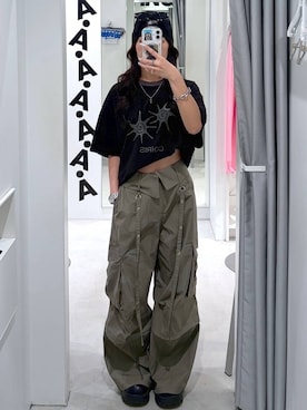 「3.3 Field Trip （3.3フィールドトリップ）のアイテム」を使った、あいさん（レディース・159cm）の夏コーディネート