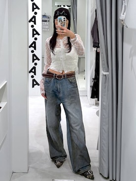 「3.3 Field Trip （3.3フィールドトリップ）のアイテム」を使った、あいさん（レディース・159cm）の春コーディネート