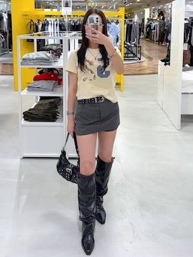 「3.3 Field Trip （3.3フィールドトリップ）のアイテム」を使った、あいさん（レディース・159cm）の春コーディネート