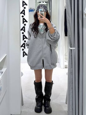 「MUCENT（ムセント）のアイテム」を使った、あいさん（レディース・159cm）の秋コーディネート