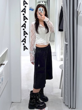 「3.3 Field Trip （3.3フィールドトリップ）のアイテム」を使った、あいさん（レディース・159cm）の春コーディネート