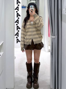 「3.3 Field Trip （3.3フィールドトリップ）のアイテム」を使った、あいさん（レディース・159cm）の夏コーディネート