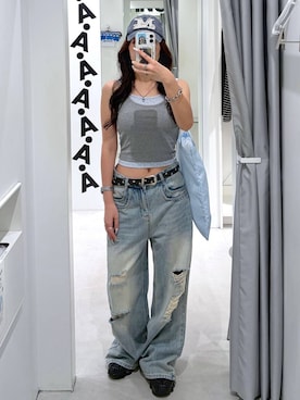 「MUCENT（ムセント）のアイテム」を使った、あいさん（レディース・159cm）の夏コーディネート