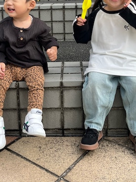 「アイテム（Tシャツ/カットソー）」を使った、ニジママちゃんさん（キッズ・90cm）の秋コーディネート