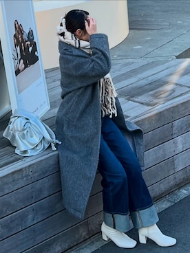 「アイテム（ダウンジャケット/コート）」を使った、ニジママちゃんさん（レディース・157cm・20代）の秋コーディネート