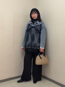 明美花✩︎⡱さん(レディース・163cm)の秋コーディネート