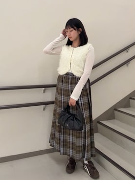 明美花✩︎⡱さん(レディース・163cm)の秋コーディネート