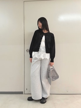 明美花✩︎⡱さん（レディース・163cm）の春コーディネート