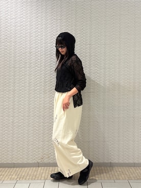 「NUEF （ヌエフ）のアイテム」を使った、明美花✩︎⡱さん（レディース・163cm）の夏コーディネート