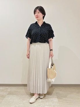 「grove（グローブ）のアイテム」を使った、マリコさん（レディース・159cm）の春コーディネート