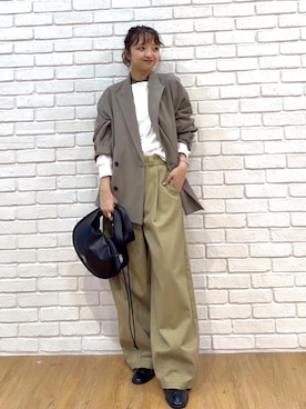 「tk.TAKEO KIKUCHI（ティーケータケオキクチ）のアイテム（ジャケット/アウター）」を使った、yukktsumiさん（レディース・162cm）の秋コーディネート