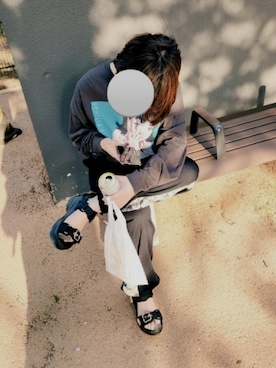 「no brand（ノーブランド）のアイテム（トップス）」を使った、🧠さん（レディース・154cm）の春コーディネート