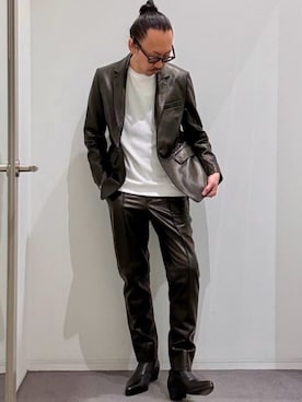 「5351 POUR LES HOMMES（ゴーサンゴーイチプールオム）のアイテム（テーラードジャケット）」を使った、@oki   -5351 style-さん（メンズ・178cm）の春コーディネート