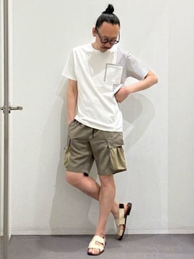 「HEREU（ヘリュー）のアイテム」を使った、@oki   -5351 style-さん（メンズ・178cm）の夏コーディネート