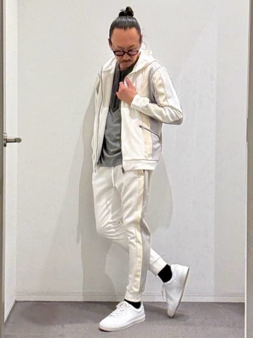 【ブラック】【セットアップ対応】ストレッチ スエード ジョガーパンツ 5351 POUR LES HOMMES パンツ 「セットアップ対応」ストレッチ