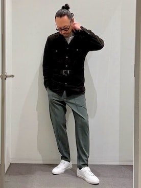 「テーパードパンツ」｜@oki   -5351 style-さん（メンズ・178cm）の春コーディネート