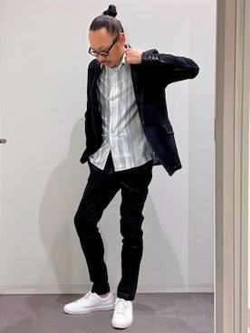 「テーパードパンツ」｜@oki   -5351 style-さん（メンズ・178cm）の春コーディネート