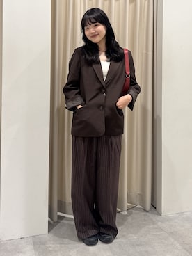 「FREE'S MART（フリーズマート）のアイテム（パンツ）」を使った、mashiroさん（レディース・159cm）の秋コーディネート