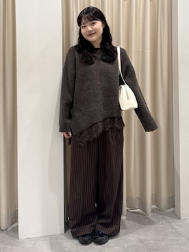 「FREE'S MART（フリーズマート）のアイテム（バッグ）」を使った、mashiroさん（レディース・159cm）の秋コーディネート