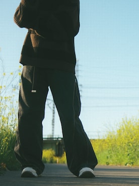 「soerte（ソエルテ）の3way side-zip buggy denim pants / 3wayサイドジップバギーデニムパンツ（デニムパンツ）」を使った、ふぁまー📸さん（メンズ・174cm・30代）の秋コーディネート